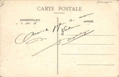 VINTAGE POSTCARD Bank Valence Branch of Banque de France