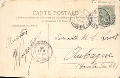 VINTAGE POSTCARD Bank Worthy Banque de France and the Dimension of the South