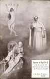 CPA Reponse du Pape Pie X Francois Joseph