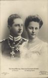 CPA Prinz August Wilhelm Prinzessin Alexandra Victoria Preussen Schleswig Holstein