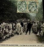 Instalación de las operaciones de Militaria de la POSTAL de la VENDIMIA del ferrocarril