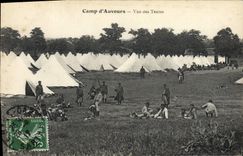 CPA Militaria Camp d'Auvours Vue des tentes 