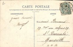 VINTAGE POSTCARD Militaria Field to ttir of Chenove the laundrette co. Anne