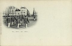 CPA Militaria Un deux Un deux 