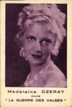 POSTAL MODERNA cine Madeleine Ozeray en la guerra del vals
