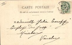 VINTAGE POSTCARD Horoscope the 4 servants Servant of pipe