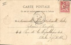 VINTAGE POSTCARD Horoscope the 4 servants Knave of hearts