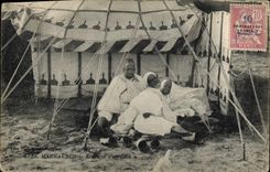 Esclavos de Marrakesh de la POSTAL de la VENDIMIA de Caid Marruecos