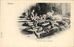 VINTAGE POSTCARD Interior Thiers of a cutlery TOP