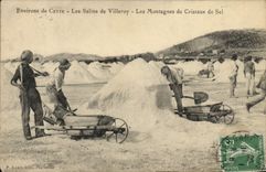 CPA Environs de Cette Les salins de Villeroy Les montagnes de cristaux de sel