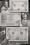 CPA Billets 5 Francs 10 Francs 20 Francs 