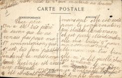 VINTAGE POSTCARD Ticket 5 Francs Polu Militaria