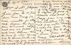 CPA Billet Cinq Francs Poilu Militaria