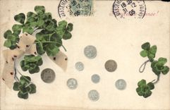 VINTAGE POSTCARD Coins