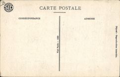 VINTAGE POSTCARD Hairy Ticket Twenty Francs Militaria