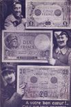 CPA Billets Cinq Dix Vingt Francs