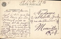 VINTAGE POSTCARD Mandate Chart Militaria Soldier