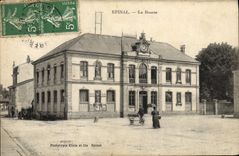 VINTAGE POSTCARD Epinal the Stock Exchange
