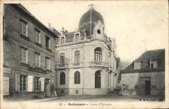 VINTAGE POSTCARD Bank Aubusson Savings bank