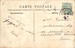 VINTAGE POSTCARD Bank Aubusson Savings bank