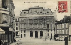 VINTAGE POSTCARD Auxerre Bank the new Savings bank