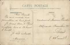 VINTAGE POSTCARD Auxerre Bank the new Savings bank