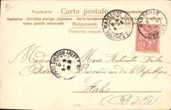 VINTAGE POSTCARD Fantaisie Illustrator Braur Woman Drives out Hunter