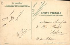 VINTAGE POSTCARD Fantasy Illustrator With the bed