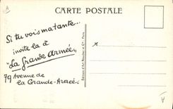 VINTAGE POSTCARD Fantasy Illustrator pancakes flambe Militaria Large army