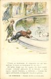 CPA Fantaisie Illustrateur Poulbot Victor Hugo Les Miserables Cygnes