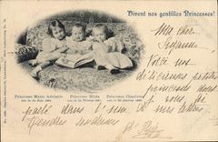 VINTAGE POSTCARD Princesses Marie Adelaide Hilda Charlotte