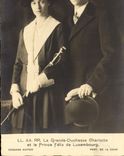 VINTAGE POSTCARD the large duchess Charlotte and prince Felix of Luxembourg