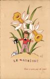 VINTAGE POSTCARD Fantasy Illustrator the Narcisse