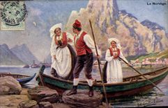 VINTAGE POSTCARD Fantasy Illustrator Norway