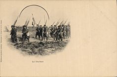 CPA Militaria Le drapeau