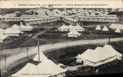VINTAGE POSTCARD Militaria British Camp one Them terraces
