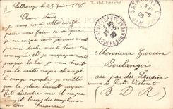 CPA Militaria Sathonay Une revue sur le terrain de manoeuvre 