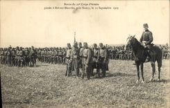 VINTAGE POSTCARD Militaria Revue of the 20th Army corps last has Art on Meurthe close Nancy