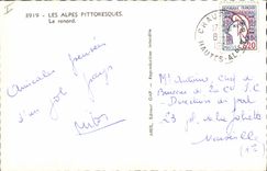 MODERN CARD the Alps Fox