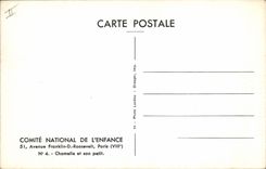 CPA Chamelle et son petit 
