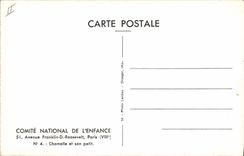 CPA Chamelle et son petit Chameau