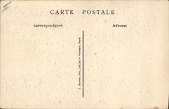 VINTAGE POSTCARD Paris Botanical garden Young fox