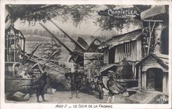 CPA Edmond Rostand Chantecler Le soir de la faisane 