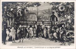 VINTAGE POSTCARD Edmond Rostand Chantecler and the fighting cock