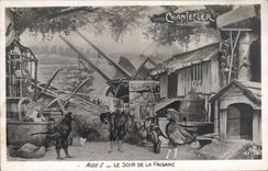 CPA Edmond Rostand Chantecler le soir de la faisane