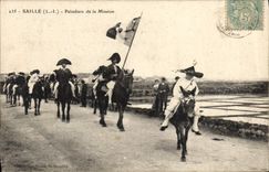 CPA Folklore Marais Salants Saille Paludiers de la mission Ane Mule