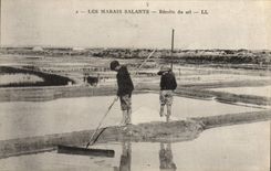 CPA Folklore Marais Salants Recolte de sel