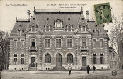 VINTAGE POSTCARD Bank Albie Hotel of the Savings bank