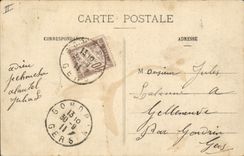 CPA Banque Caisse d'Epargne et place Marengo Angouleme 