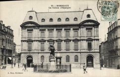 VINTAGE POSTCARD Bank Savings bank Bordeaux